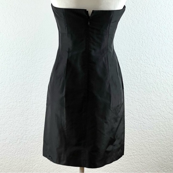 J.Crew Collection Bow Front Silk Taffeta Midi Dress - Picture 7 of 9